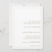 サマーサンセットウォーターカラー結婚式招待状 招待状 (正面)