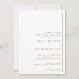 サマーサンセットウォーターカラー結婚式招待状 招待状