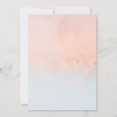 サマーサンセットウォーターカラー結婚式招待状 招待状 (裏面)