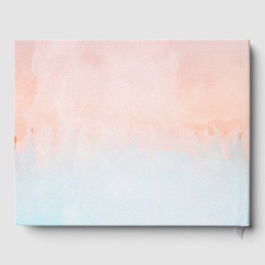 サマーサンセットウォーター結婚カラーズゲストブック ゲストブック (裏面)