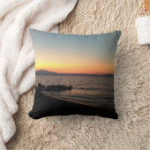 サマーサンセットギリシャースロークッション クッション (ブランケット)