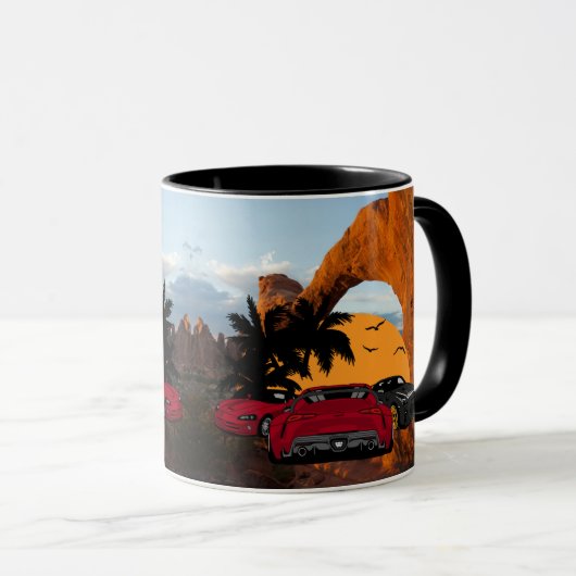 サマーサンセットスカイロードトリップビベス マグカップ (正面右)