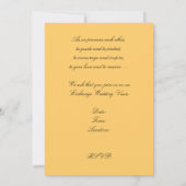 サマーサンセットトロピカル結婚式招待状 招待状 (裏面)