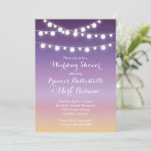 サマーサンセットライトブライダルウェディングシャワー 招待状 (スタンド正面)