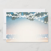 サマーサンセット誕生日招待状ストリングライト 招待状 (裏面)