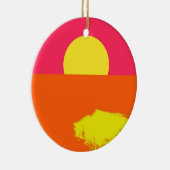 サマーサンセット – ファインアートオーナメント セラミックオーナメント (右)