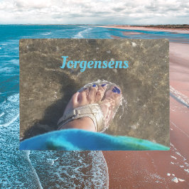 サマーサンダルススプラッシュとウェディングのビーチ ドアマット