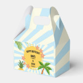 サマーサンテーマダブル誕生祝い フェイバーボックス (正面サイド)