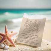 サマーサンディビーチ結婚式ブライダルシャワーヒトデ 招待状
