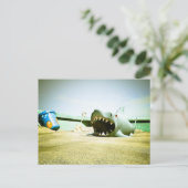 サマーサンドボックスおもしろい01はがき ポストカード (スタンド正面)