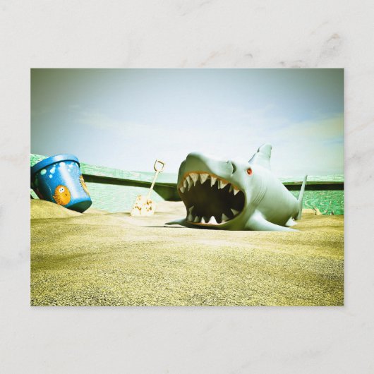 サマーサンドボックスおもしろい01はがき ポストカード (正面)