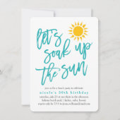 サマーサンビーチパーティの招待状 招待状 (正面)