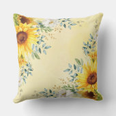 サマーサンフラワーエレファントピーナッツベビーガール子供部屋 クッション (裏面)