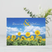 サマーサンフラワーズ結婚式招待状 招待状 (スタンド正面)