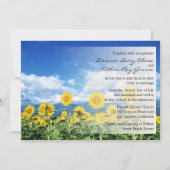 サマーサンフラワーズ結婚式招待状 招待状 (裏面)