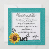 サマーサンフラワーブライダルシャワー 招待状 (裏面)