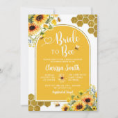 サマーサンフラワーブライドtoビーブライダルシャワー 招待状 (正面)