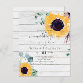 サマーサンフラワーユーカリ結婚グリーン