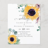 サマーサンフラワーユーカリ結婚グリーン (正面)