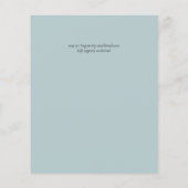 サマーサンフラワーユーカリ結婚グリーン (裏面)