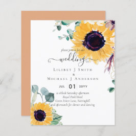 サマーサンフラワーユーカリ結婚グリーン