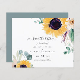 サマーサンフラワーユーカリ結婚グリーン