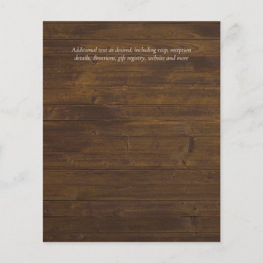 サマーサンフラワーユーカリ結婚グリーン (裏面)