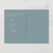 サマーサンフラワーユーカリ結婚グリーン ポストカード (裏面)