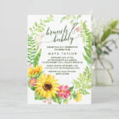 サマーサンフラワーリースブランチ&バブリー 招待状 (スタンド正面)