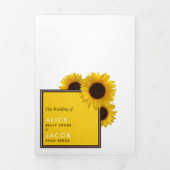 サマーサンフラワー結婚ズスイート 三つ折り招待状 (カバー)