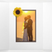 サマーサンフラワー結婚ズスイート 三つ折り招待状 (内部中)