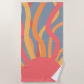 サマーサンライズ ビーチタオル (正面)