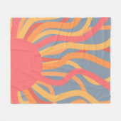 サマーサンライズ フリースブランケット (正面(横))