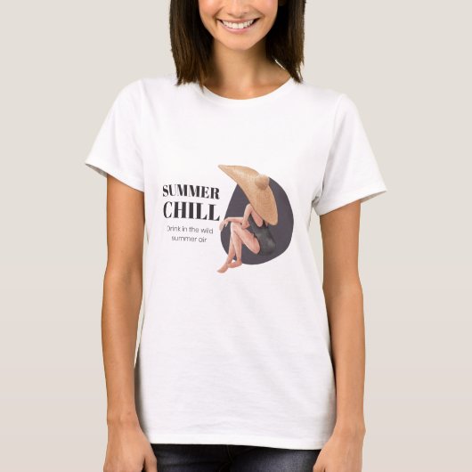 サマーサーファービーチガール Tシャツ (正面)