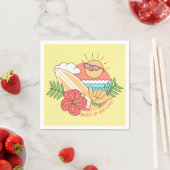 サマーサーファー紙ナプキン スタンダードカクテルナプキン (インサイチュ)