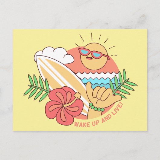 サマーサーファー葉書 ポストカード (正面)