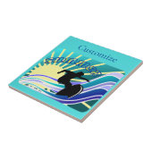 サマーサーフィンおもしろいサンダー_コーブ タイル (側面)