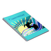 サマーサーフィンおもしろいサンダー_コーブ ノートブック (右側)