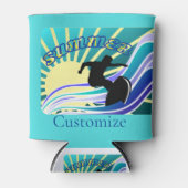 サマーサーフィンおもしろいサンダー_コーブ 缶クーラー (正面)