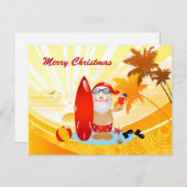 サマーサーフィンサンタ シーズンポストカード (正面/裏面)