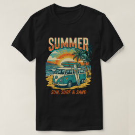 サマーサーフィンビンテージ バン - 夏のサーフィン Tシャツ