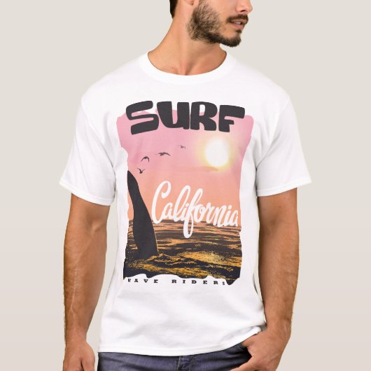 サマーサーフウェーブライダーTシャツ Tシャツ (正面)
