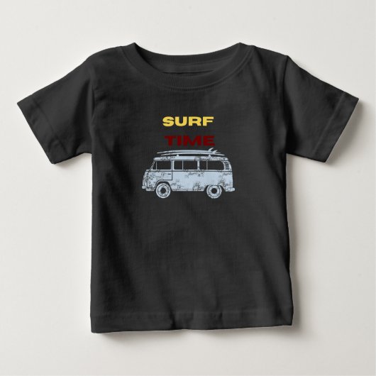 サマーサーフタイム ボーイ ベビーTシャツ (正面)