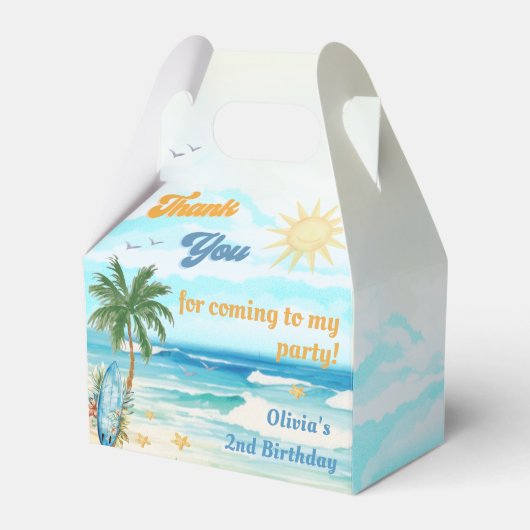 サマーサーフバースデーパーティー フェイバーボックス (正面サイド)