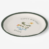 サマーサーフバースデーパーティー ペーパープレート (アングル)