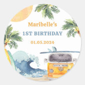 サマーサーフバースデーパーティー ラウンドシール (正面)