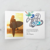 サマーサーフビーチバケーション サンキューカード (内部)