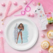 サマーサーフビーチパーティー ペーパープレート (パーティー)