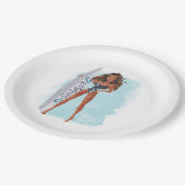 サマーサーフビーチパーティー ペーパープレート (アングル)