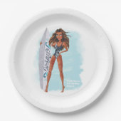 サマーサーフビーチパーティー ペーパープレート (正面)